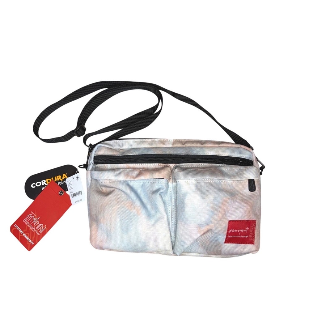 Free People Movement x Manhattan Portage Albany Shoulder Bag Cloud Tie Dye NWT